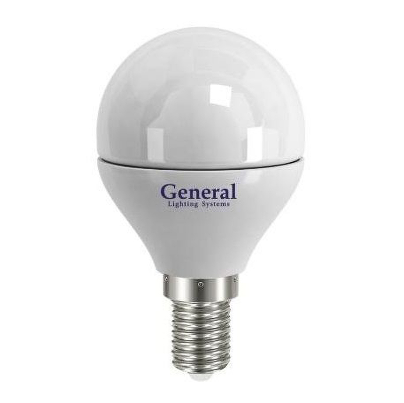 Лампа светодиодная General шар GLDEN-G45F-10-230-E14-4500