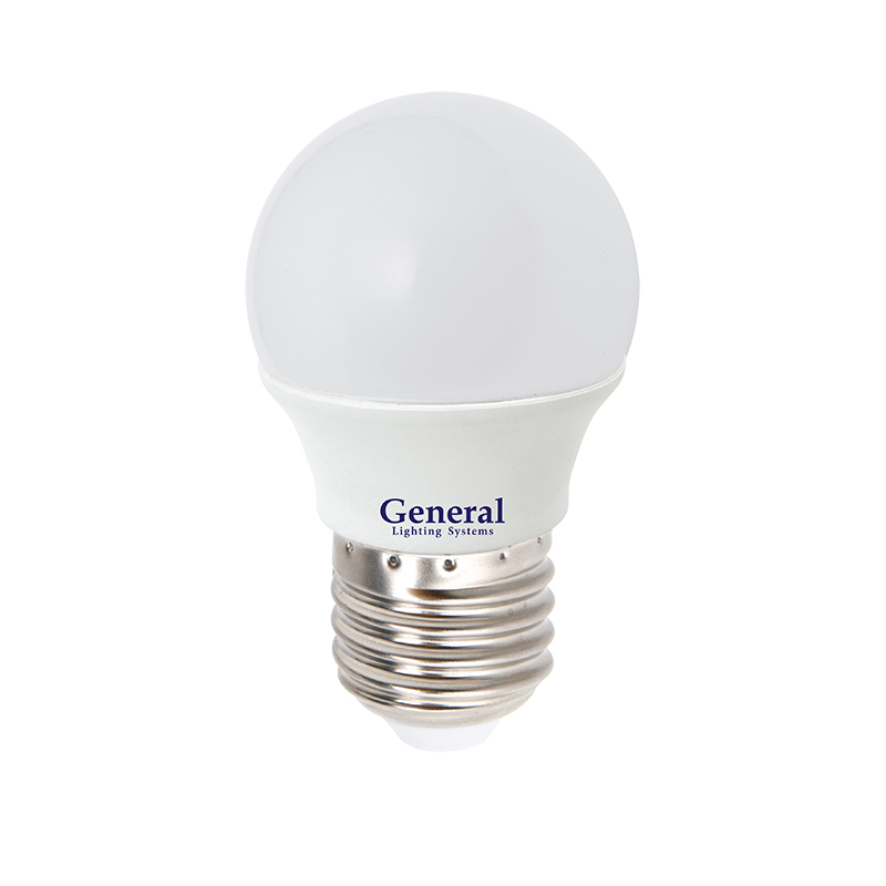 Лампа светодиодная General шар GLDEN-G45F-7-230-E27-4500